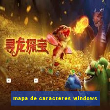 mapa de caracteres windows