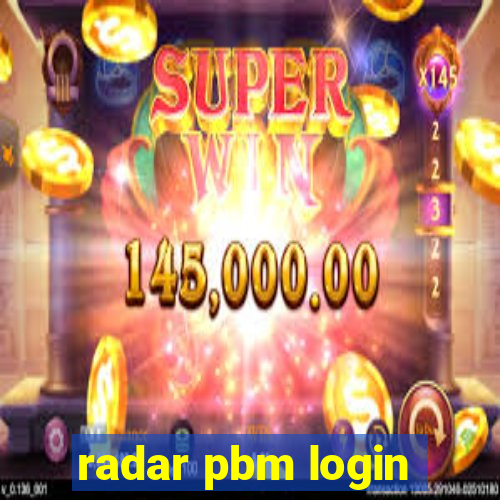 radar pbm login